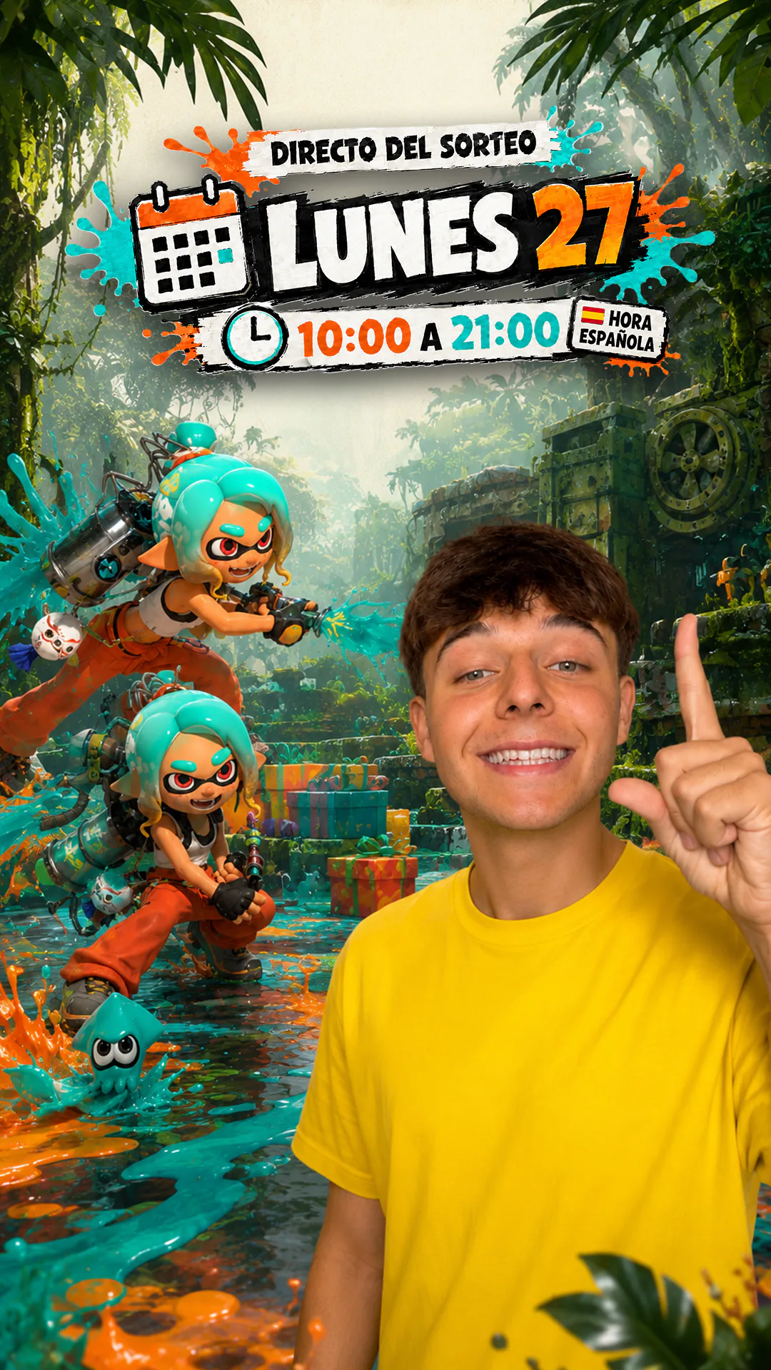 Live giveaway poster